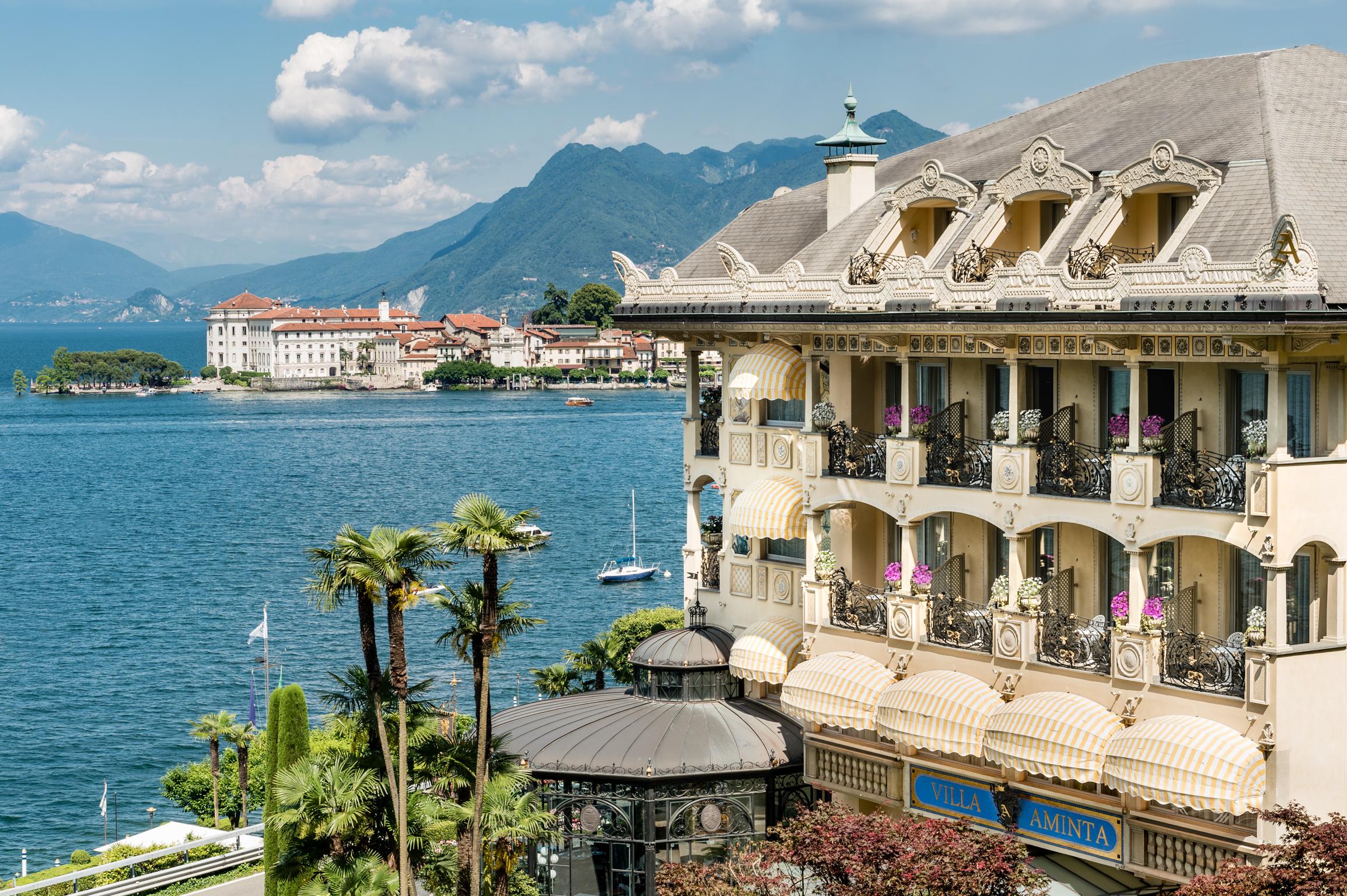 Hotel Villa E Palazzo Aminta Stresa Exteriör bild